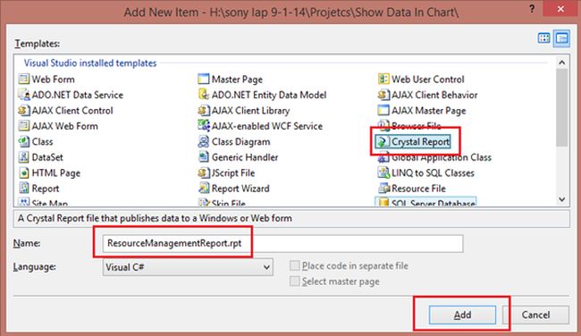 Select Crystal Report